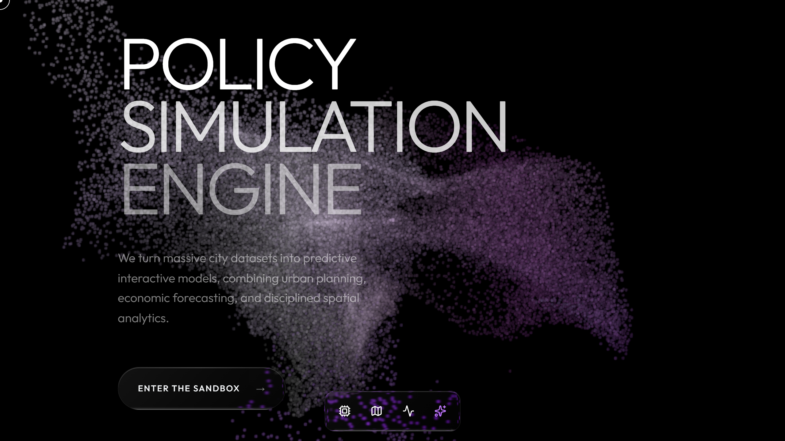 Urban Policy Simulation screenshot